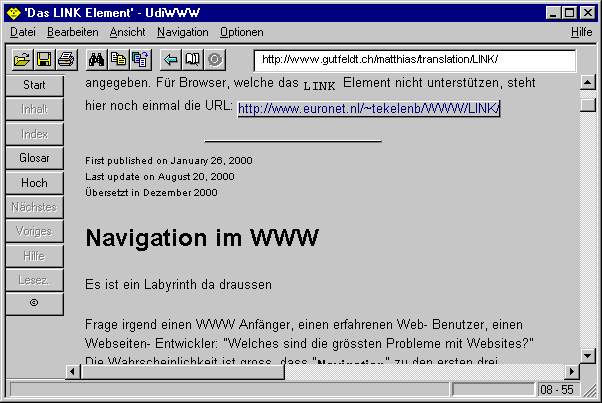 LINK in UdiWWW